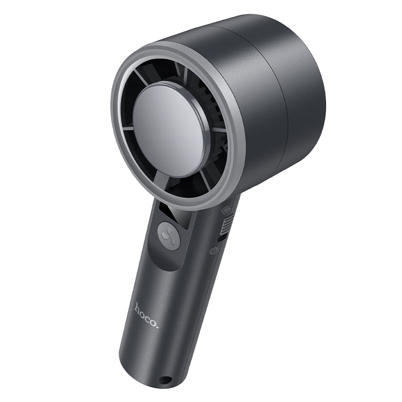 Portable Handheld Cooling Fan with Ice Cooling Plate and Digital Display
