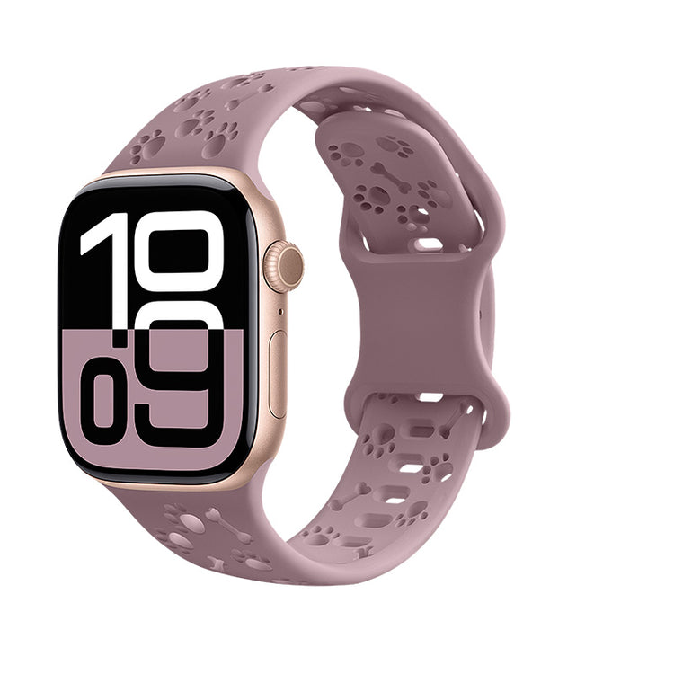 Hollow-Out Puppy Paw Soft Silicone Sport Band for Apple Watch