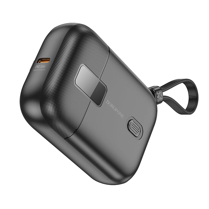 High Charge 22.5W + PD20W Fully Compatible Power Bank with Digital Display and Cable (10000 mAh)