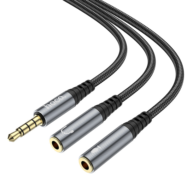 UPA21 Headphone + Microphone 3.5mm Audio Cable Splitter - SKmobile Canada