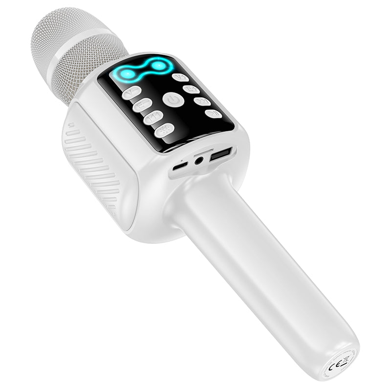 Portable Wireless Bluetooth Karaoke Microphone with RGB Speaker