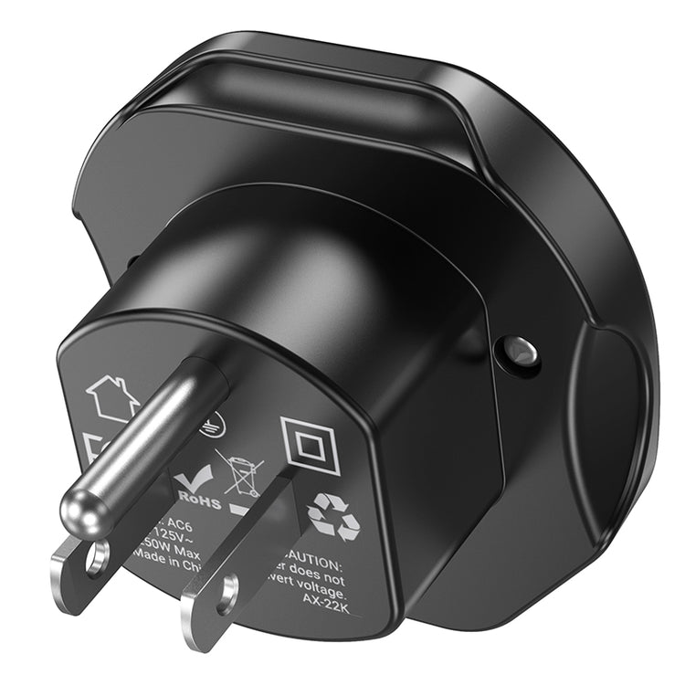 Universal US Travel Plug Adapter Type A for USA Canada and Mexico