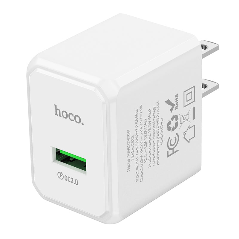 Fast 18W USB-A Charger with QC 3.0