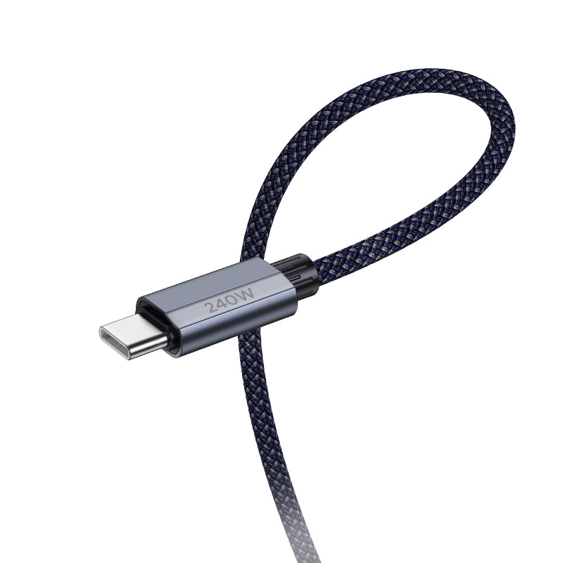 240W USB-C to USB-C Ultra Fast Charging Braided Data Cable 1.8m (5.9ft)