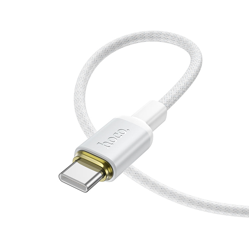 60W USB-C to USB-C Braided Fast Charging Cable - 1m High-Speed Data Cord
