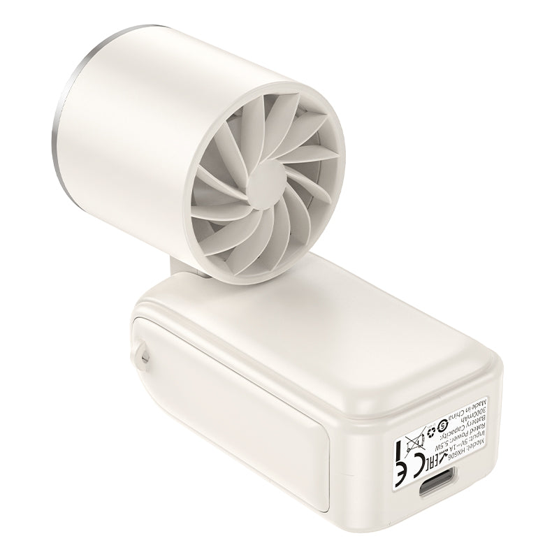 Ultra-Portable Foldable Mini Handheld Fan with Smart LED Digital Display