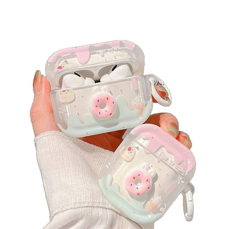 Cute Donut Drip AirPods Case