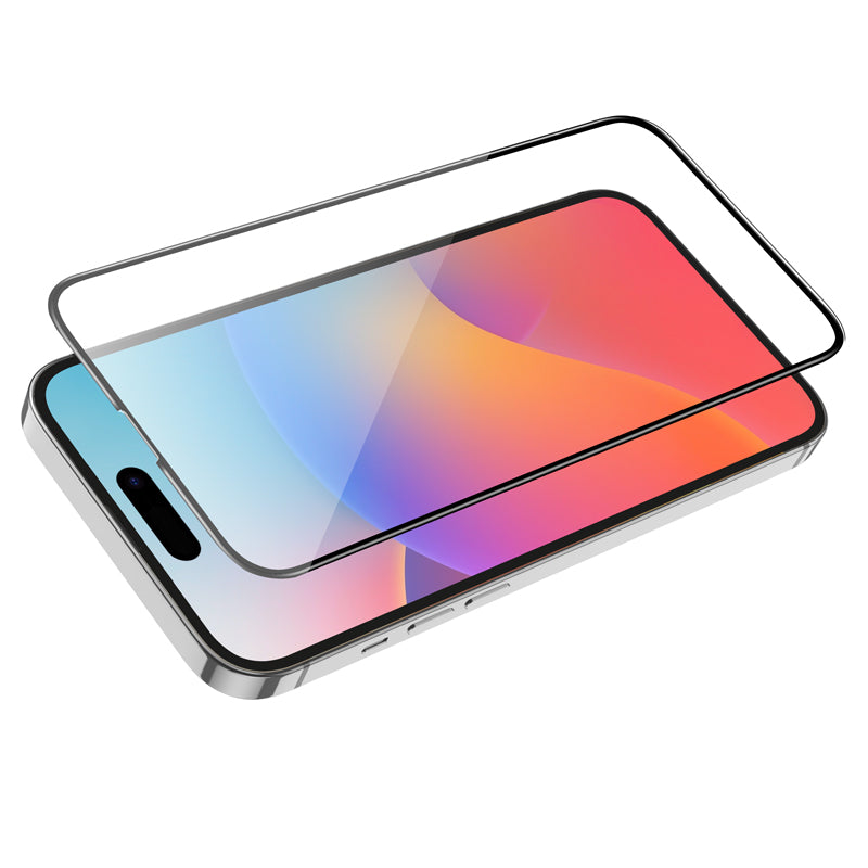 Full Screen Tempered Glass Screen Protector for iPhone 15 Pro Max (0.4mm Clear)
