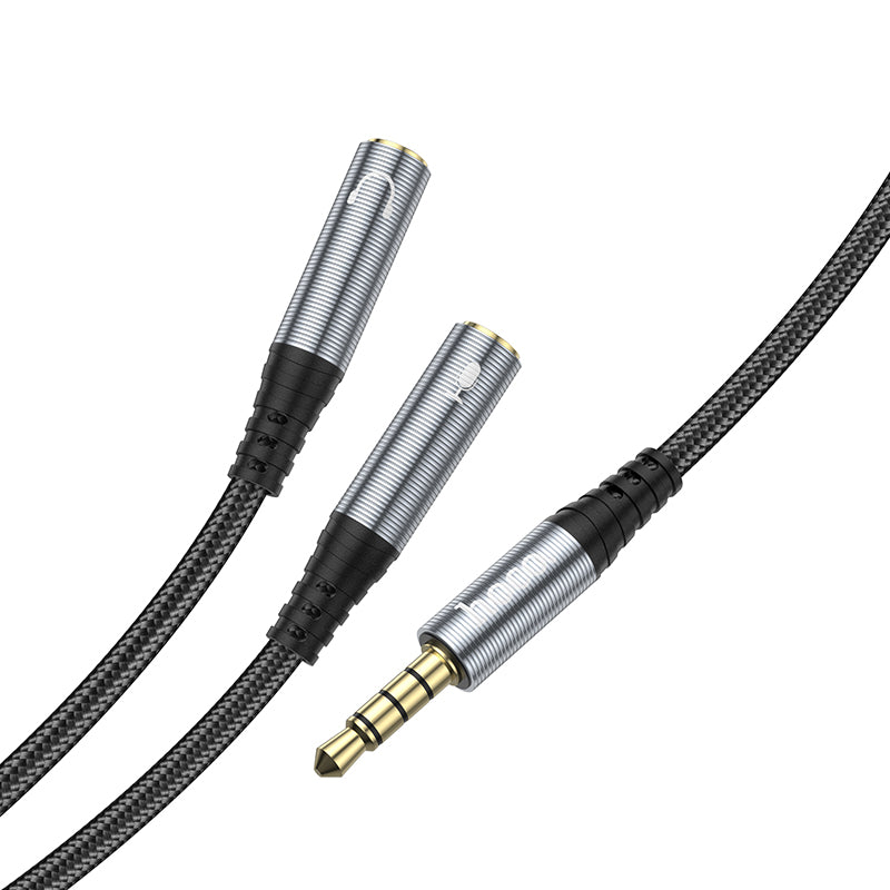 UPA21 Headphone + Microphone 3.5mm Audio Cable Splitter - SKmobile Canada
