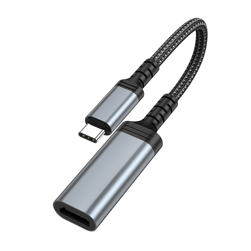 USB-C to HDMI 4K Adapter Short Braided Cable for Laptop & Phone