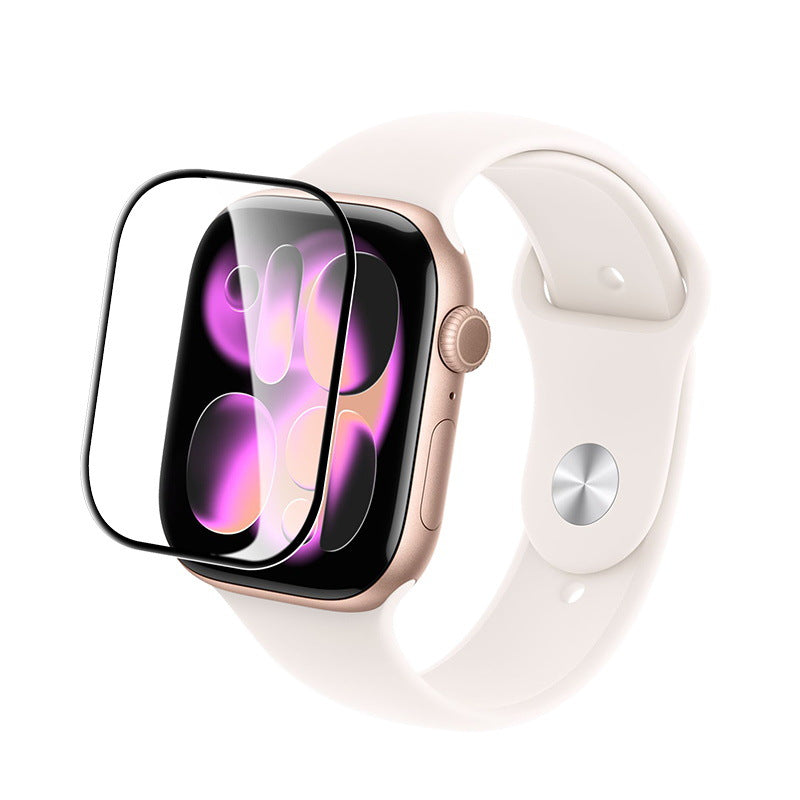 Edge-to-Edge 3D Curved Flexible Ceramic Screen Protector for Apple Watch
