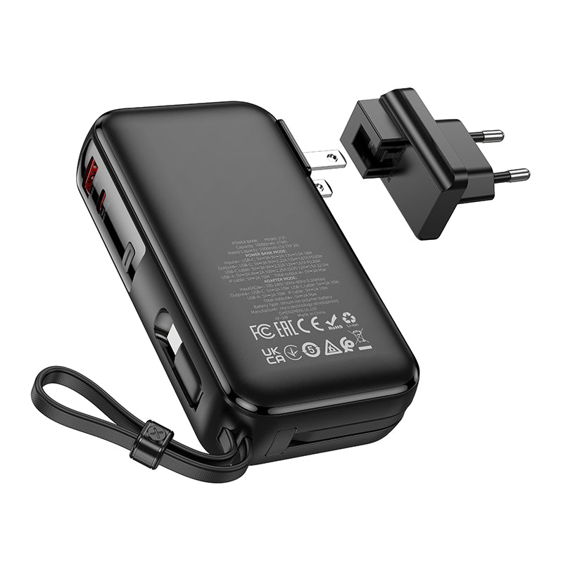 Spirit 22.5W + PD20W Power Bank with US & EU Power Adapter and Cable (10000 mAh)