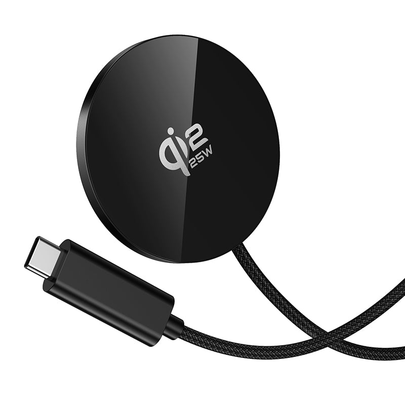 Ultra-Thin 25W Magnetic Wireless Fast Charger with USB-C Cable