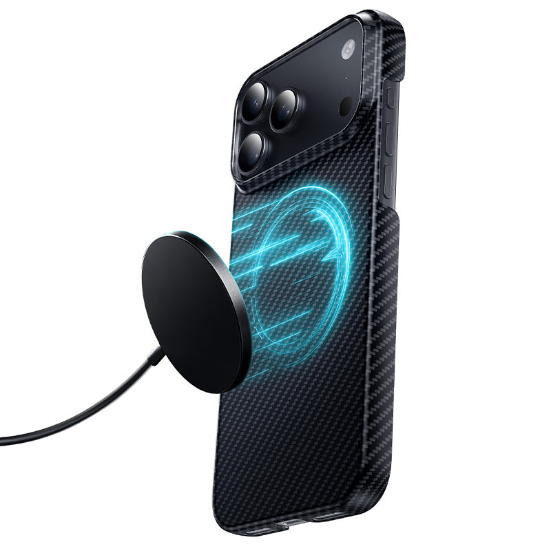Ultra-Thin Magnetic Carbon Fiber Texture Protective iPhone Case