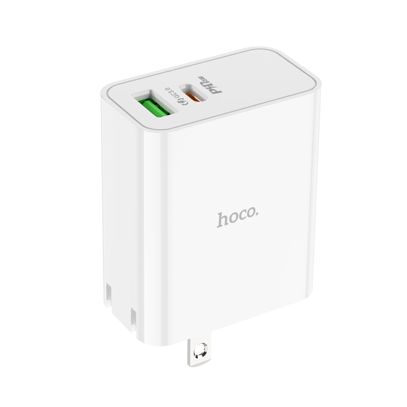 High Power GaN 65W Dual Port USB-C & USB-A PD Fast Charger