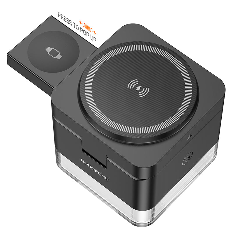 Square 3-in-1 Folding Magnetic Wireless Fast Charger