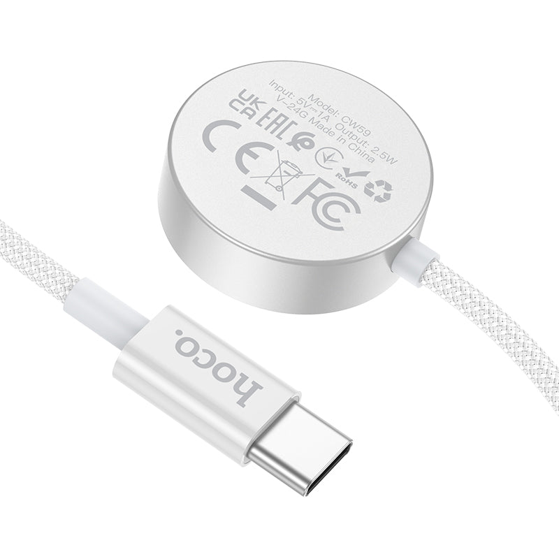 2-in-1 Magnetic Wireless USB-C Watch Charger for Apple & Samsung