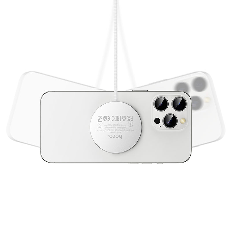 Ultra-Thin 25W Magnetic Wireless Fast Charger with USB-C Cable