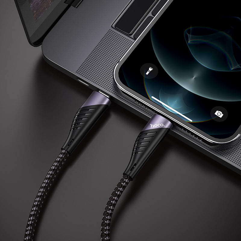 Hoco Braided USB-C to Lightning Data and Charge (1.2m) - SKmobile Canada