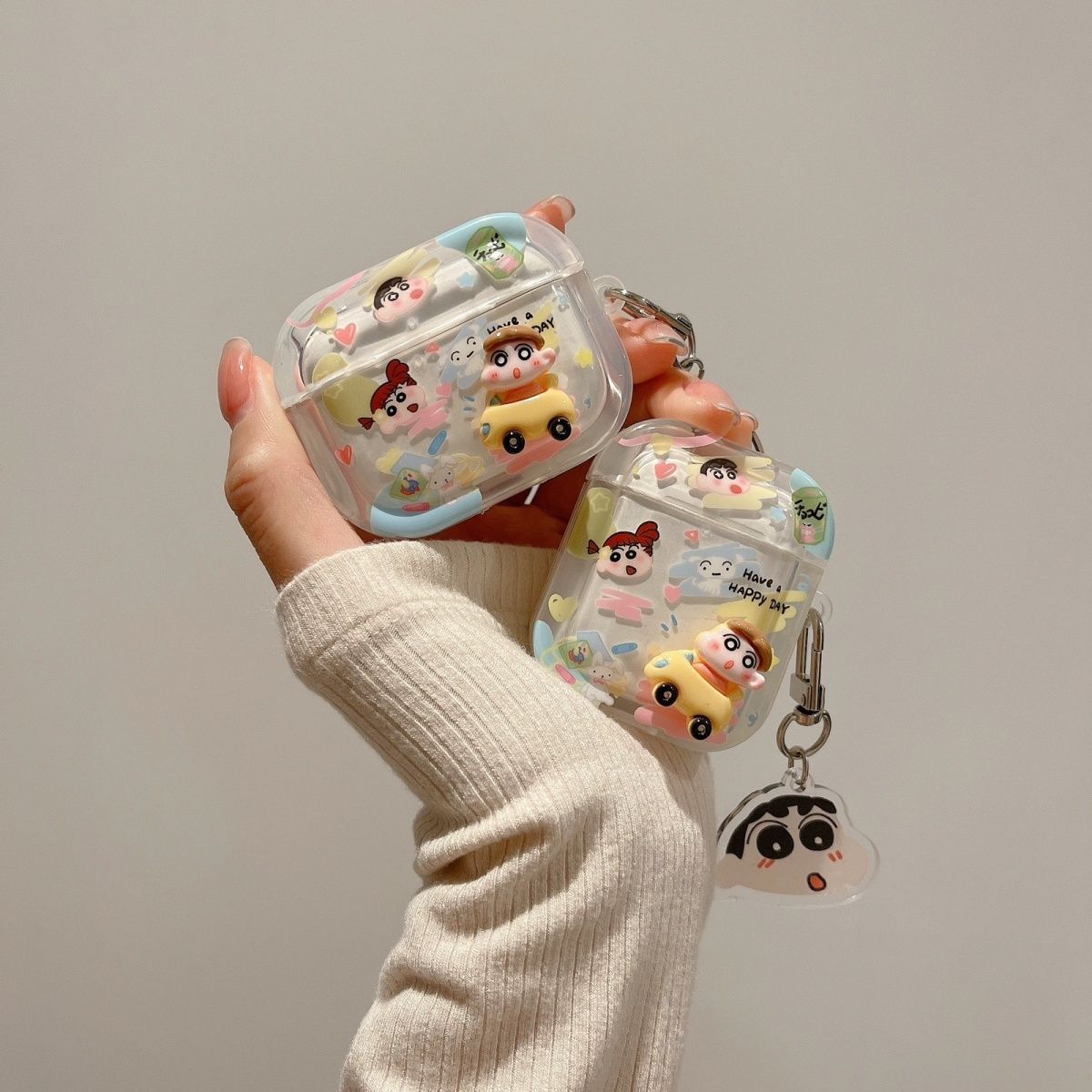 Crayon Car Rabbit Dog AirPods Case