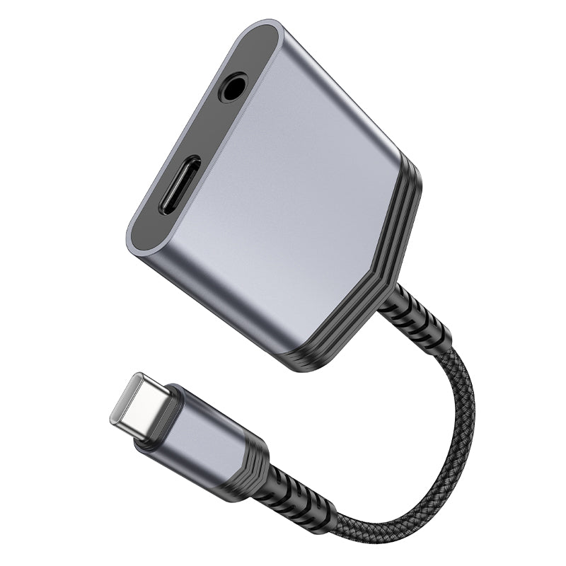 Hoco USB-C to (USB-C + 3.5mm) Audio Splitter