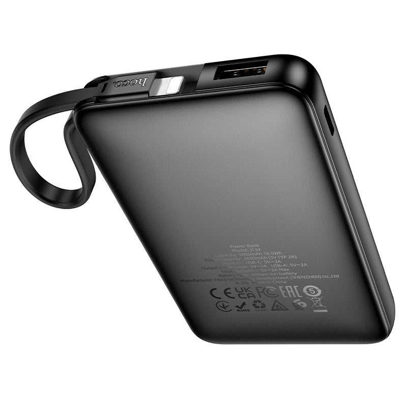 J134 Power Bank with Lightning Cable (5000 mAh)