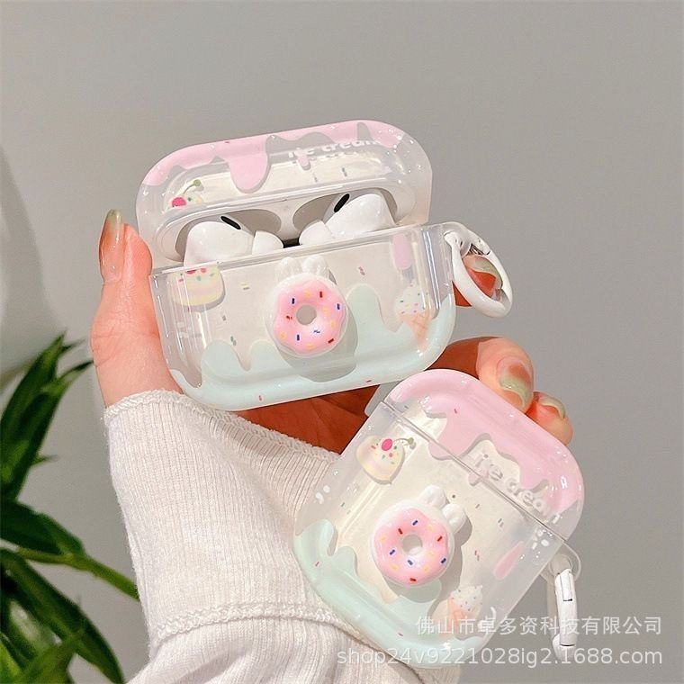 Cute Donut Drip AirPods Case