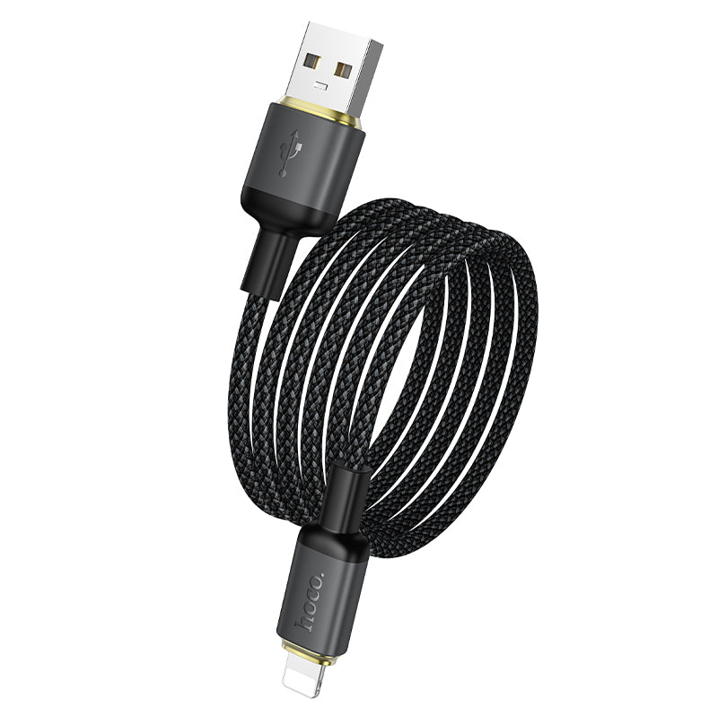 Durable Nylon Braided USB to Lightning Fast Charging and Data Cable (1m)