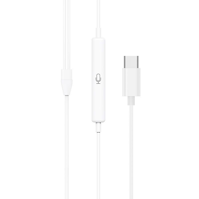 Crystal Joy USB-C Wire-Controlled Digital Earphones With Mic