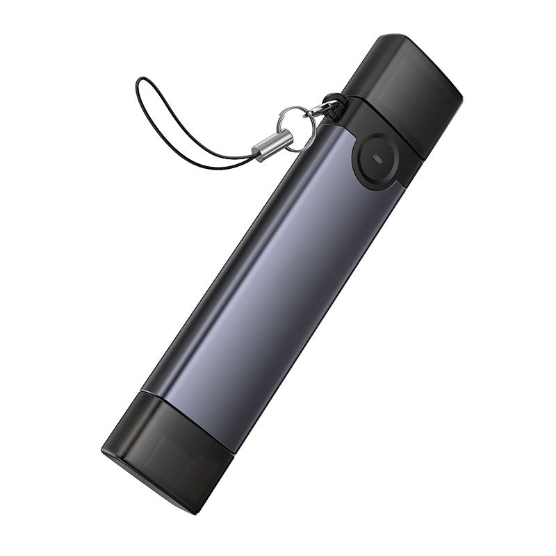 USB-A and USB-C 3-in-1 Multi-Function Memory Card Reader with Dual Connectors