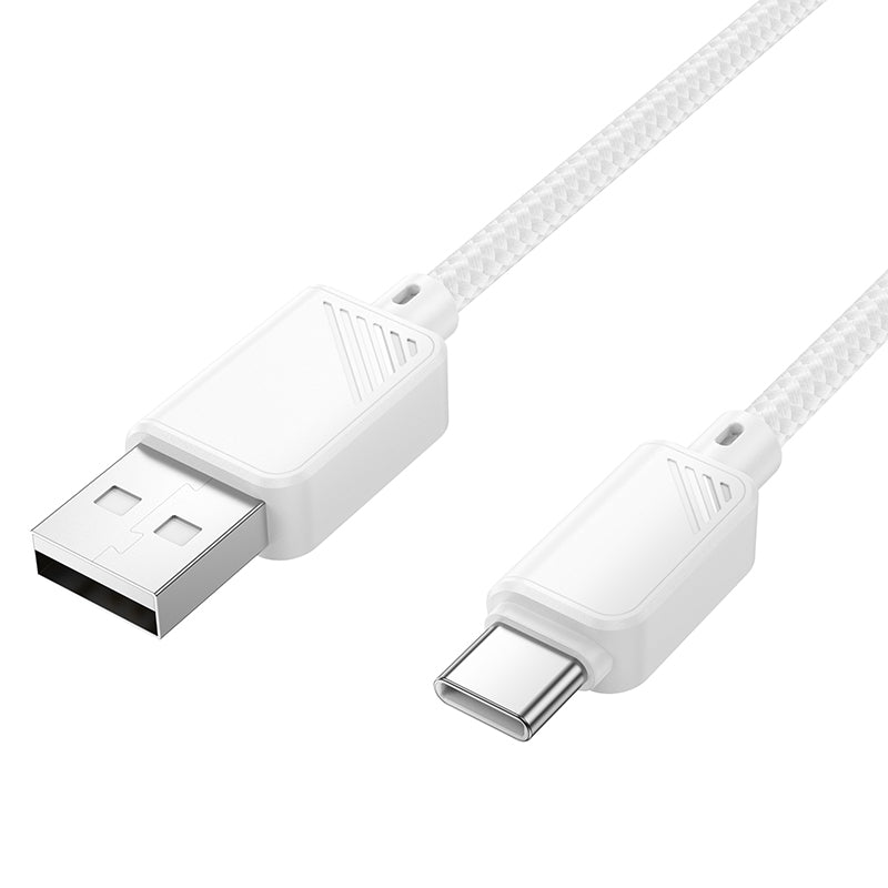 Hoco Nylon Braided USB-A to USB-C Fast Charging Cable (1m)