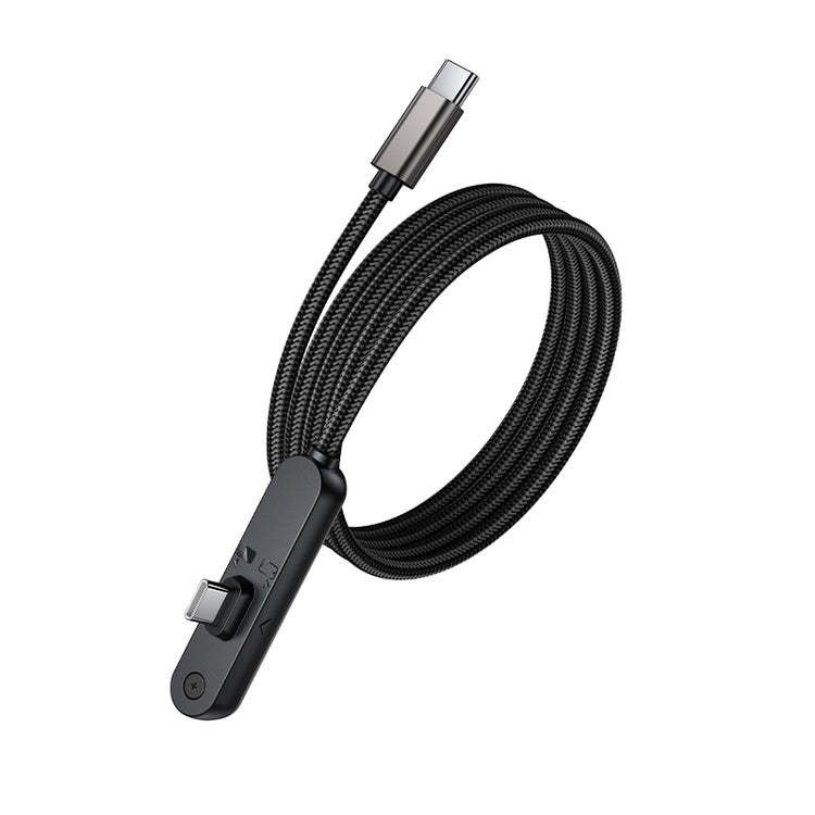 Braided USB-C to USB-C Fast Charging Cable with Foldable Kickstand (1m)