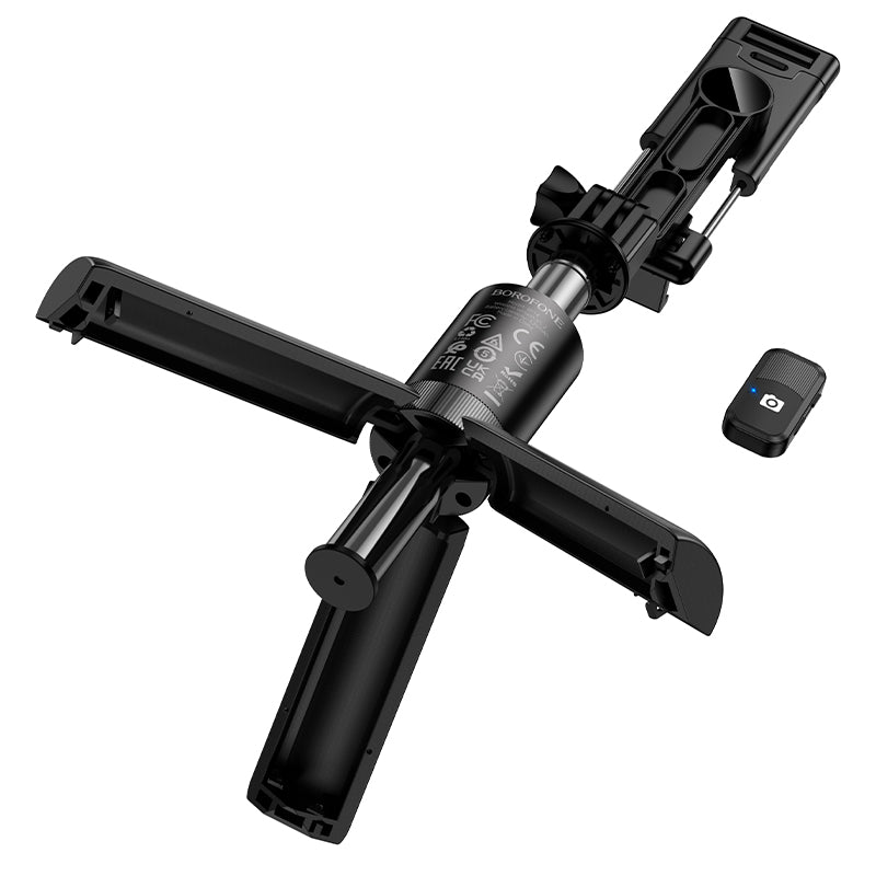 Ultra-Compact Bluetooth Selfie Stick and Foldable Travel Tripod (62cm)