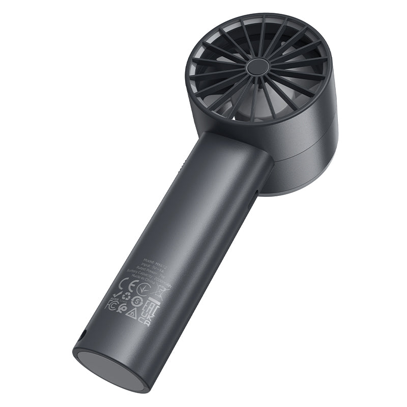 Portable Handheld Cooling Fan with Ice Cooling Plate and Digital Display