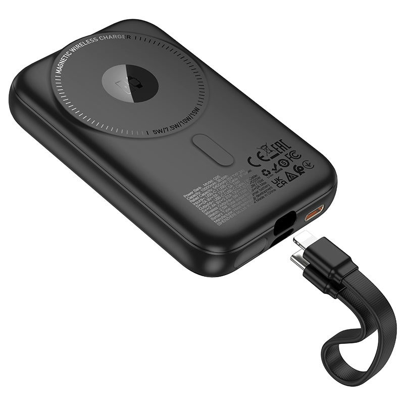 Portable PD20W Magnetic 3-in-1 Power Bank with Bidirectional Cable (10000 mAh)