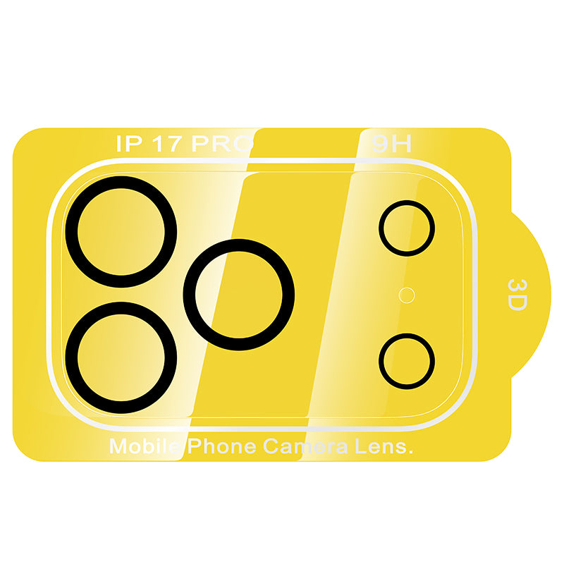 Full Coverage Tempered Glass Lens Protector for iPhone 17 Pro