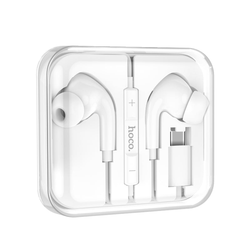 Hoco USB-C Wired Volume Controlled Soft Buds Digital Earphones with Mic