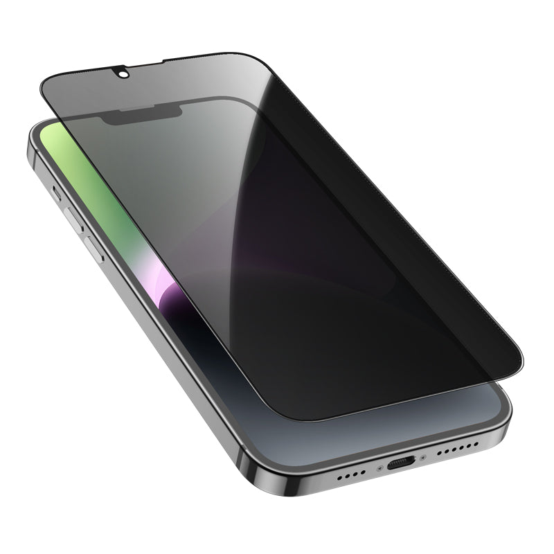 Full Screen Tempered Glass Screen Protector for iPhone 16e | 14 | 13 Pro | 13 (0.33mm Privacy)