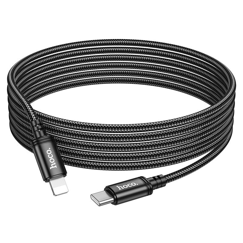 Hoco Braided USB-C to Lightning Data and Charge Cable (3m) - SKmobile Canada