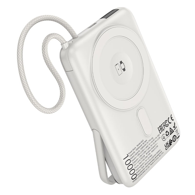 MagSafe Wireless Power Bank with Built-in Cable and Stand (10000mAh)