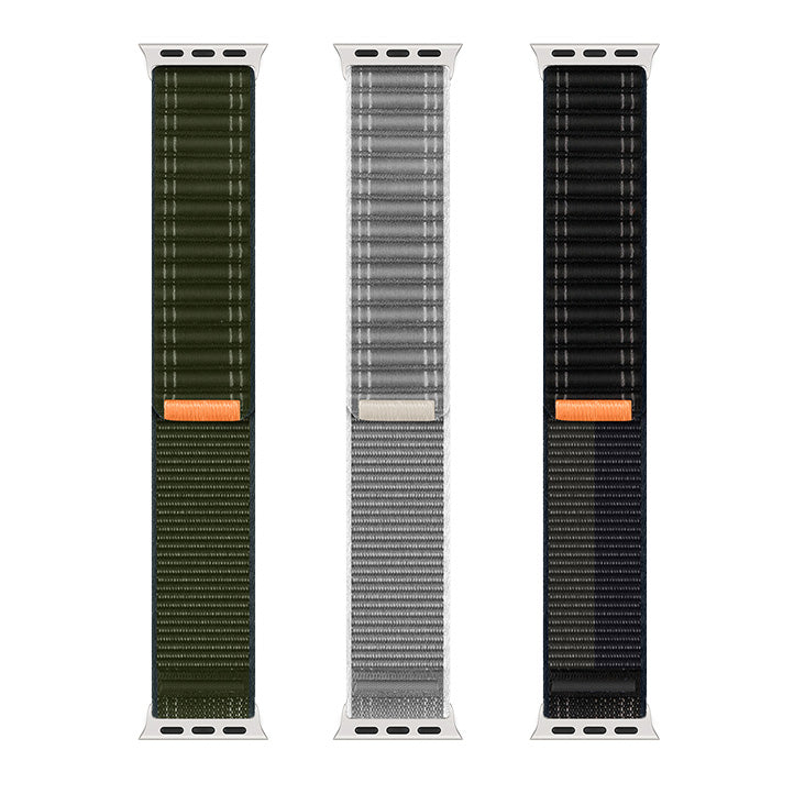 Lightweight Woven Nylon Wave Pattern Loop Band for Apple Watch