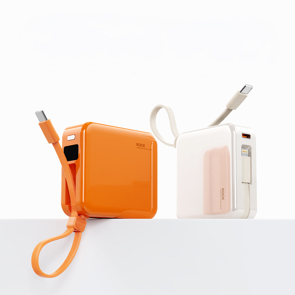 3C Certified P73 PD 22.5W Fast Charging Power Bank with Built-in Dual Cables (10000mAh)