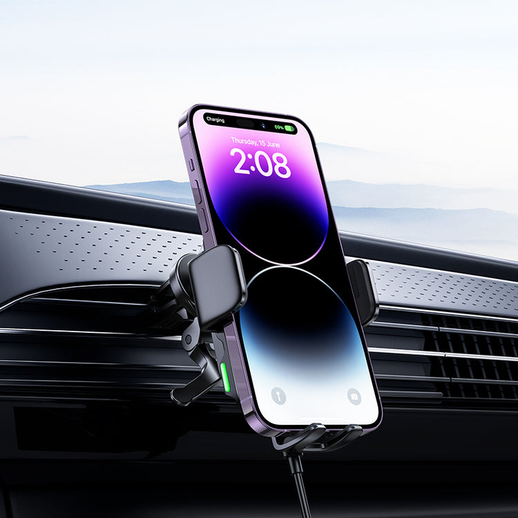 Wireless Charging Car Mount w/ Auto Clamping - SKmobile Canada