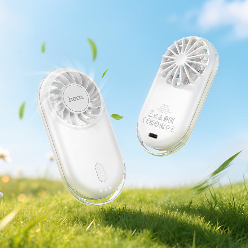Ultra-Thin Portable Pocket Fan with Rechargeable Battery and 3 Wind Speeds