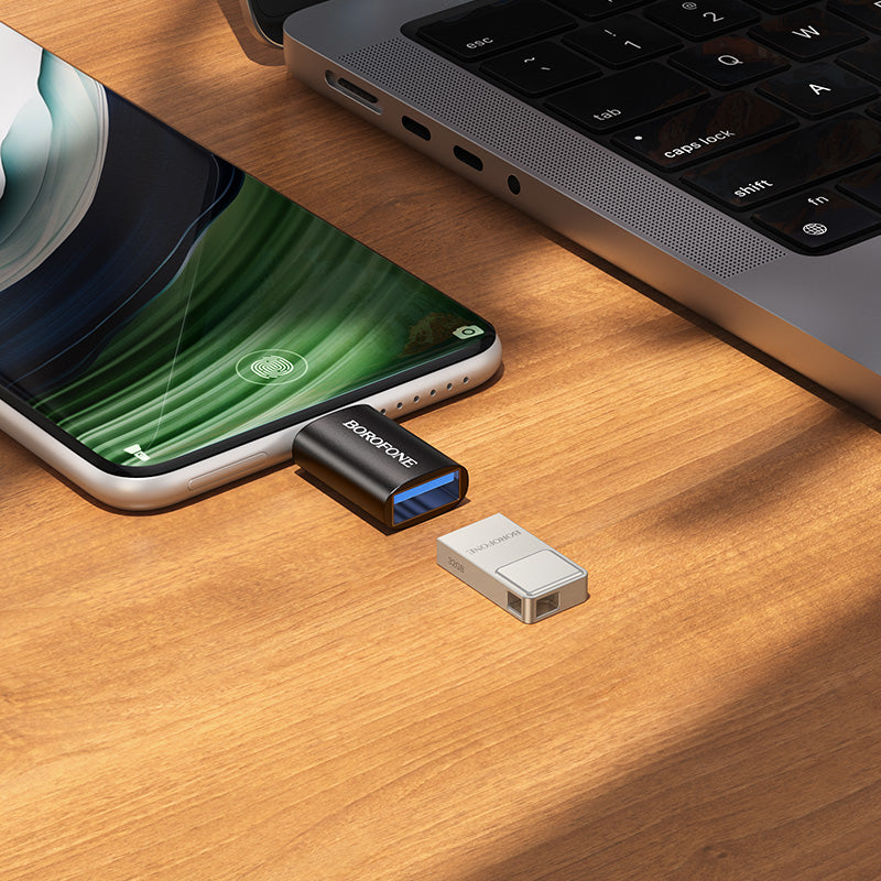 USB 3.0 Type-C Male to USB Female OTG Adapter for Phones and Laptops