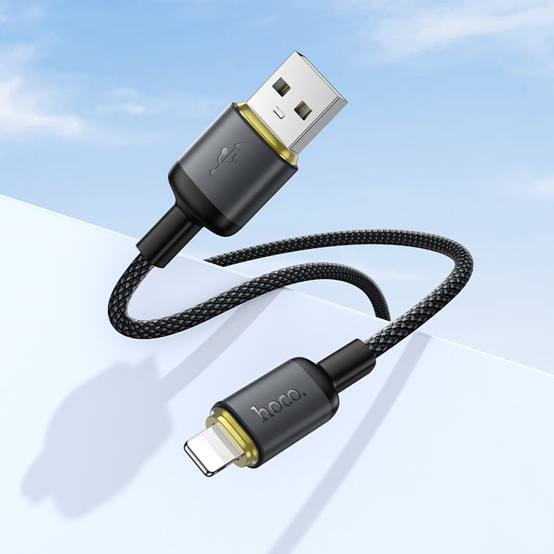 Durable Nylon Braided USB to Lightning Fast Charging and Data Cable (1m)