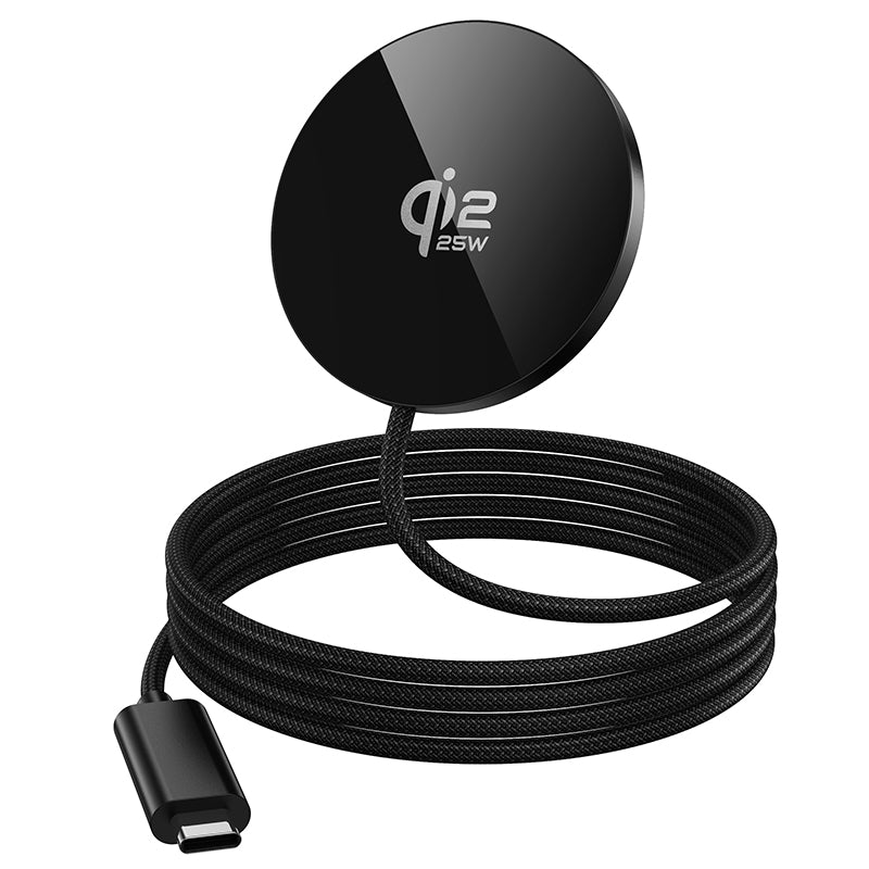 Ultra-Thin 25W Magnetic Wireless Fast Charger with USB-C Cable