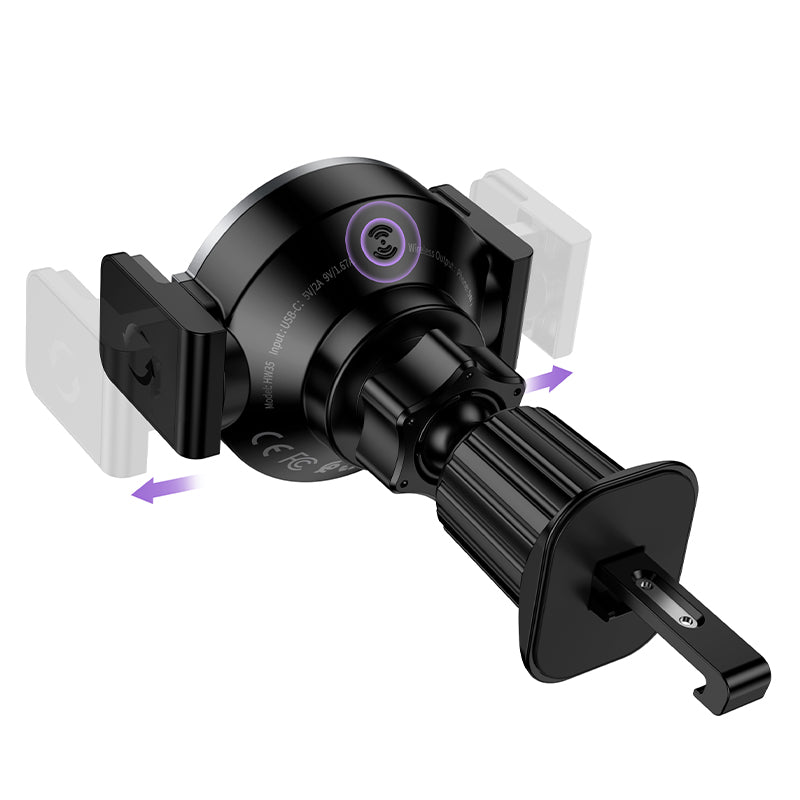 Power Electric MagSafe Wireless Charging Car Holder with Optional Clamp