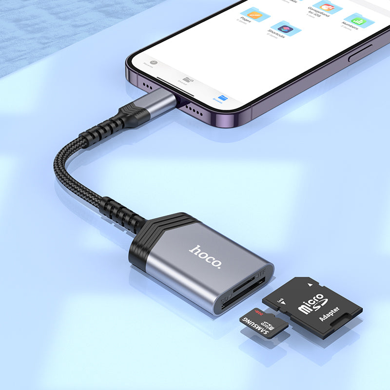 Lightning to 2-in-1 Memory Card OTG Adapter - SKmobile Canada