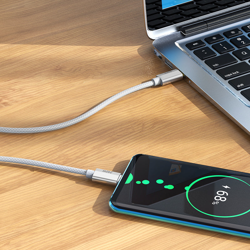 240W USB-C to USB-C Ultra Fast Charging Braided Data Cable 1.8m (5.9ft)
